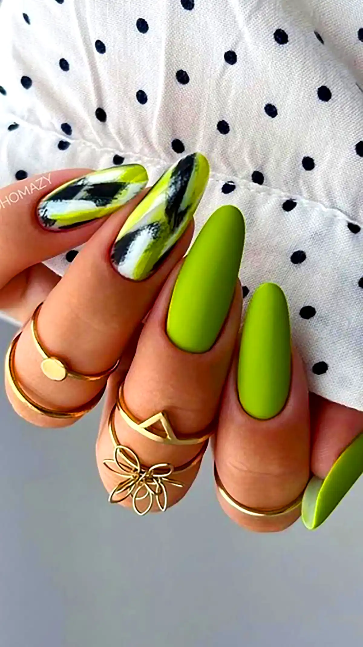 دیزاین ناخن نئونی جدید