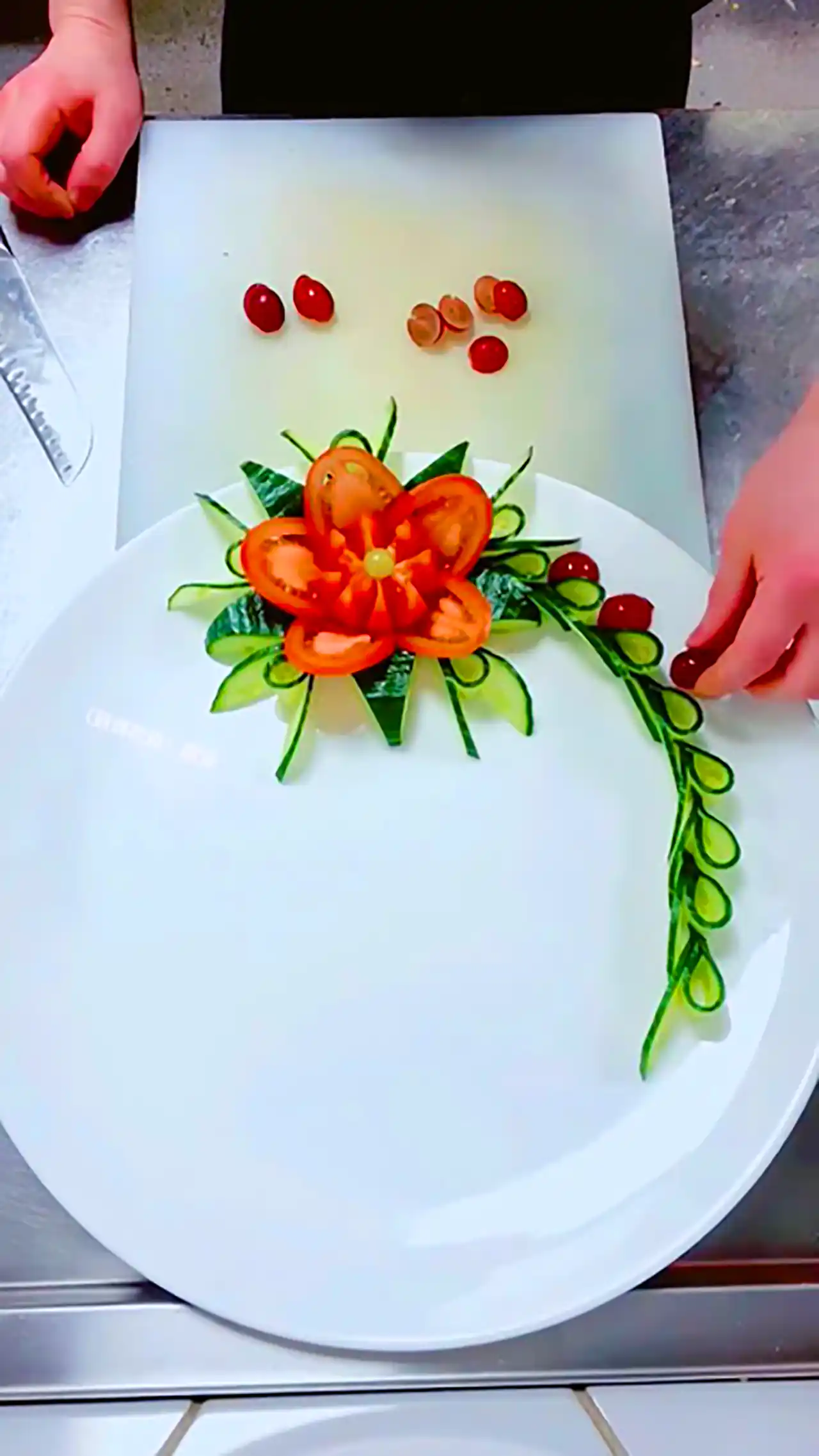 دورچین غذا با میوه ها 