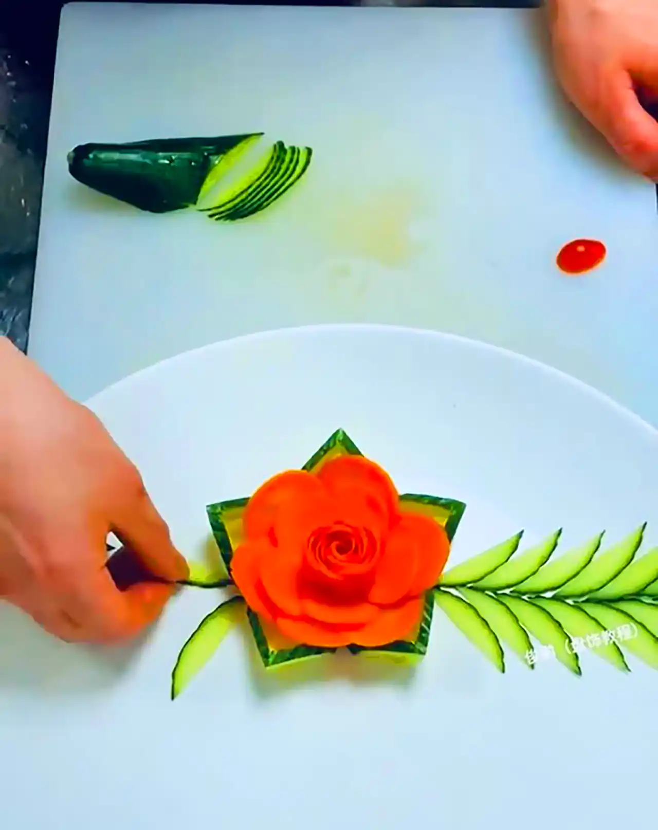 دورچین غذا با میوه ها 