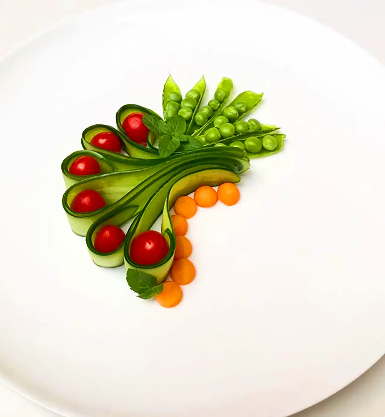 دورچین غذا با میوه ها 