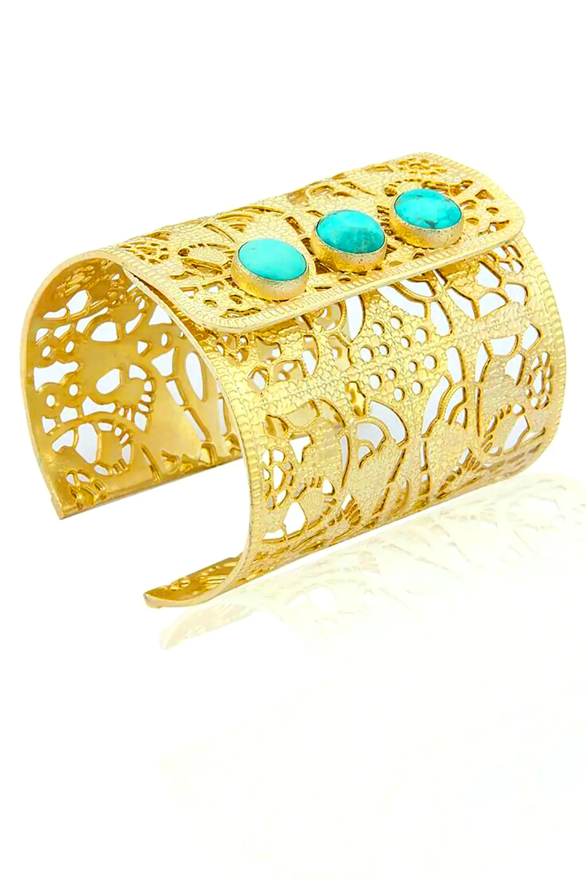 دستبند النگویی باز برنجی