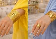 دستبند النگویی باز برنجی