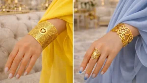 دستبند النگویی باز برنجی