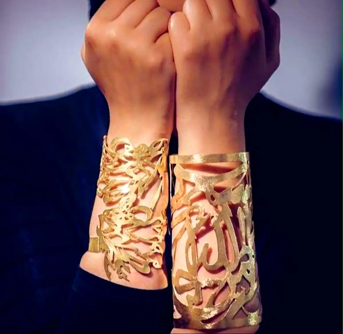 دستبند النگویی باز برنجی