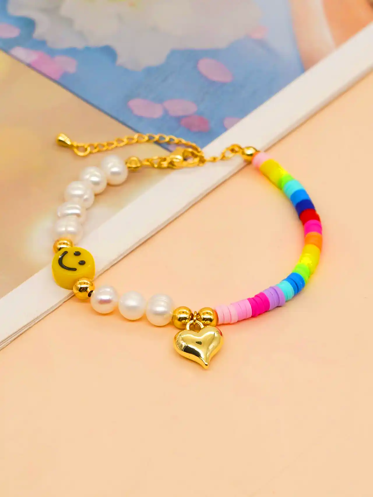 دستبند دونه رنگی دخترانه