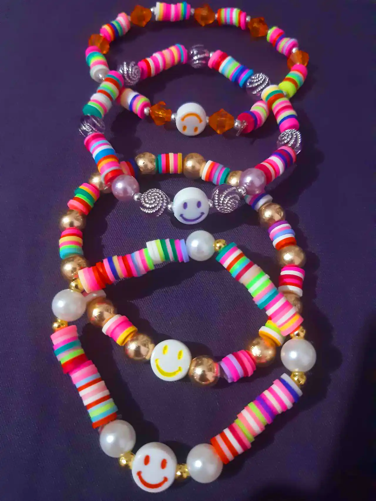 دستبند دونه رنگی دخترانه