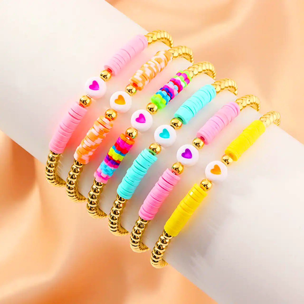 دستبند دونه رنگی دخترانه