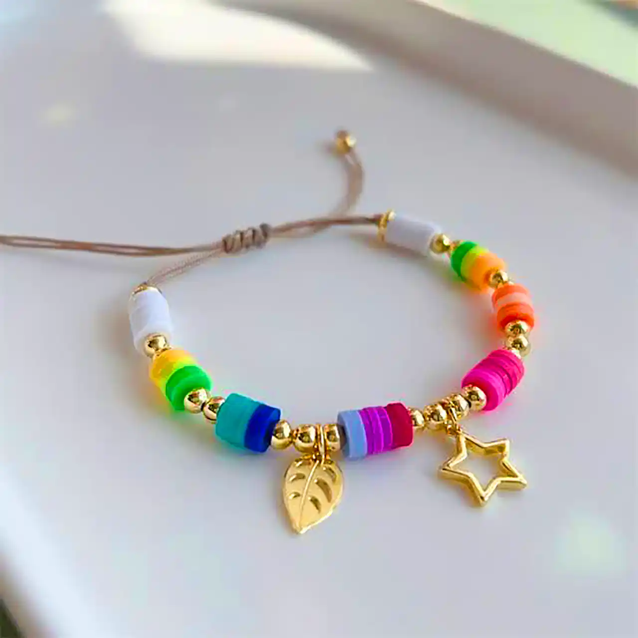 دستبند دونه رنگی دخترانه