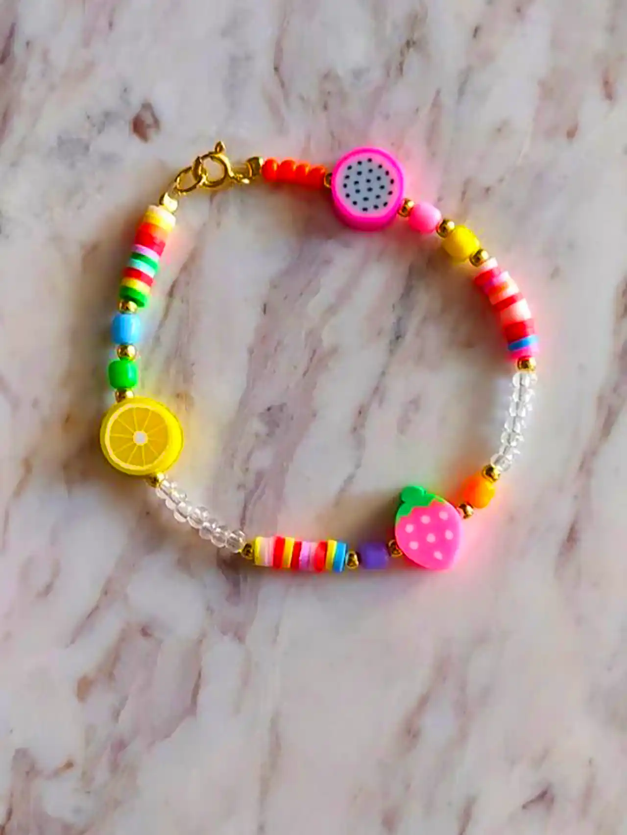 دستبند دونه رنگی دخترانه
