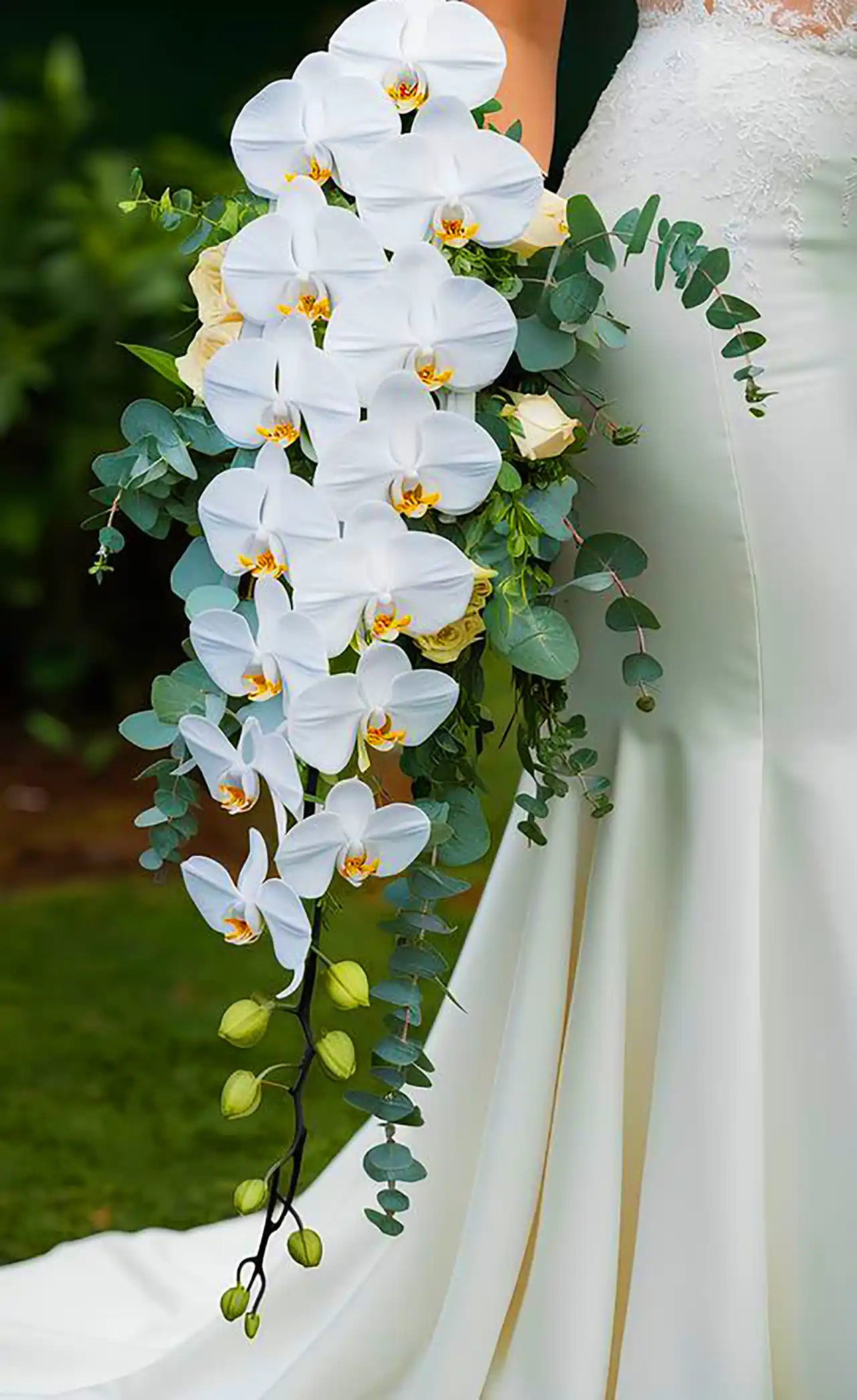 دسته گل ارکیده بای عروس