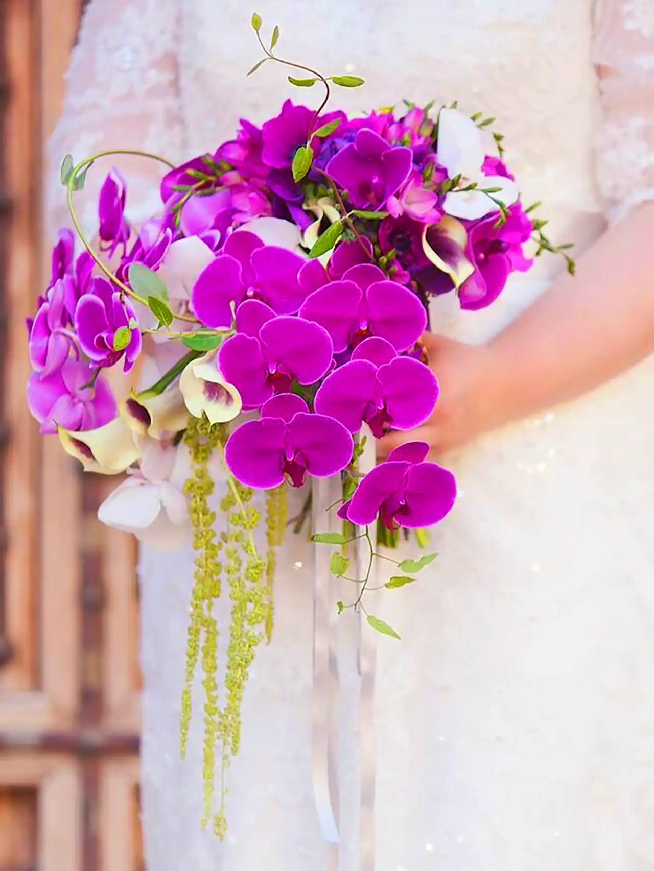 دسته گل ارکیده بای عروس