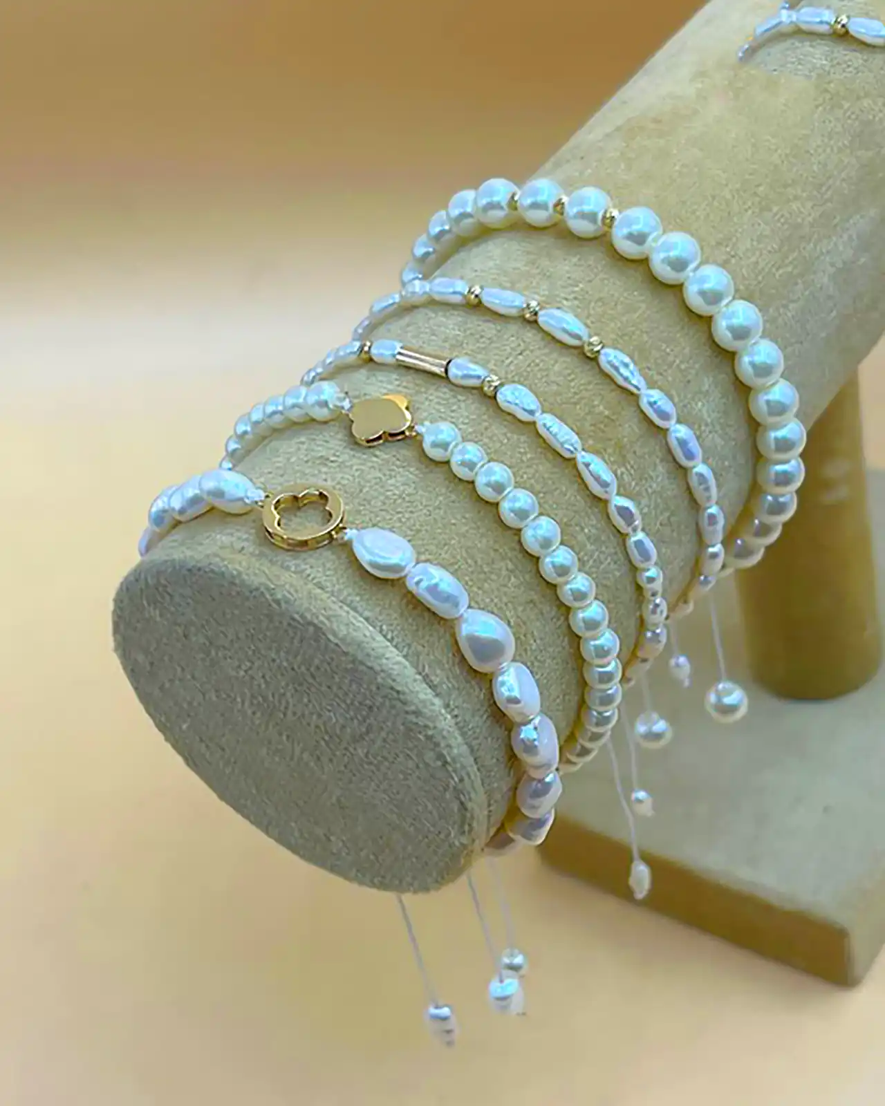 دستبند مرواریدی دخترانه