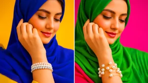 دستبند مرواریدی دخترانه