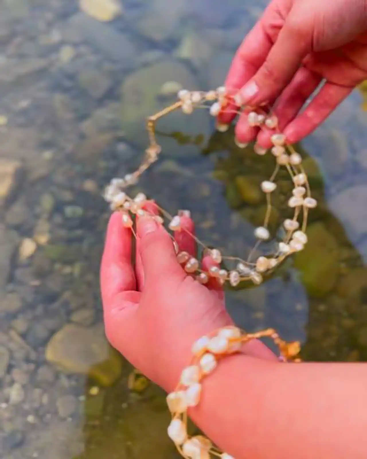 دستبند مرواریدی دخترانه