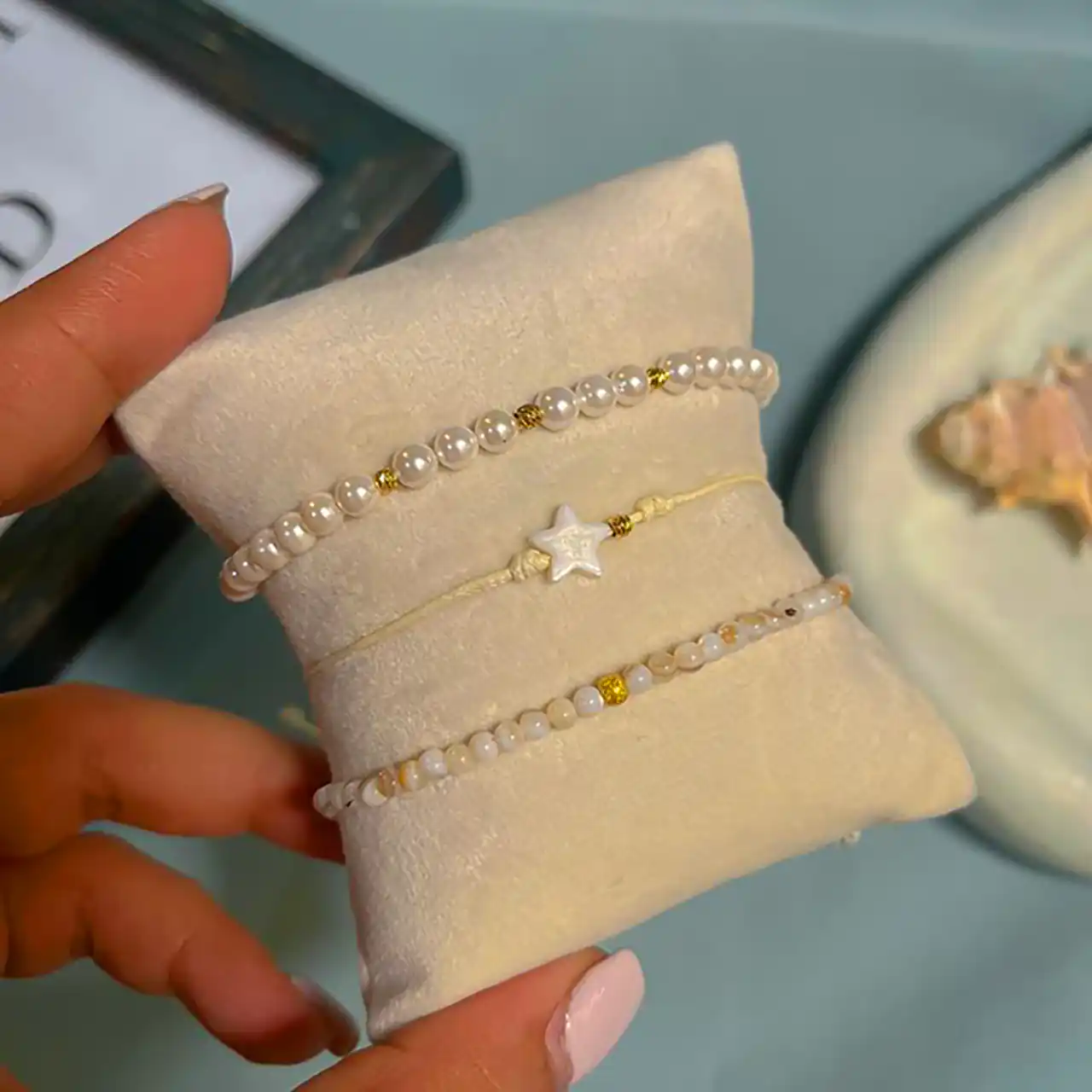 دستبند مرواریدی دخترانه