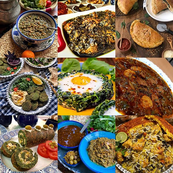 غذا با اسفناج