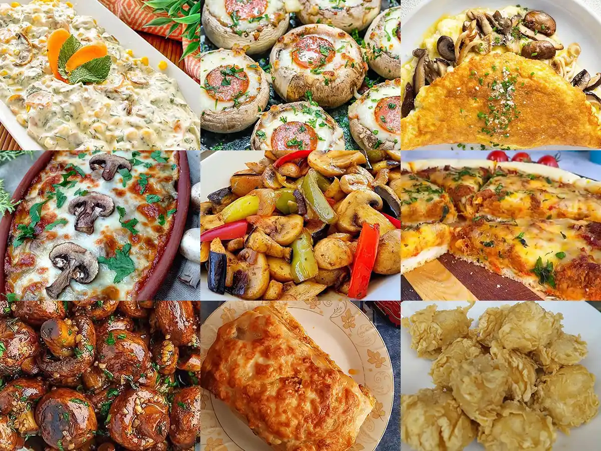 غذا با قارچ