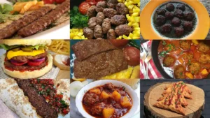 غذا با گوشت چرخ کرده