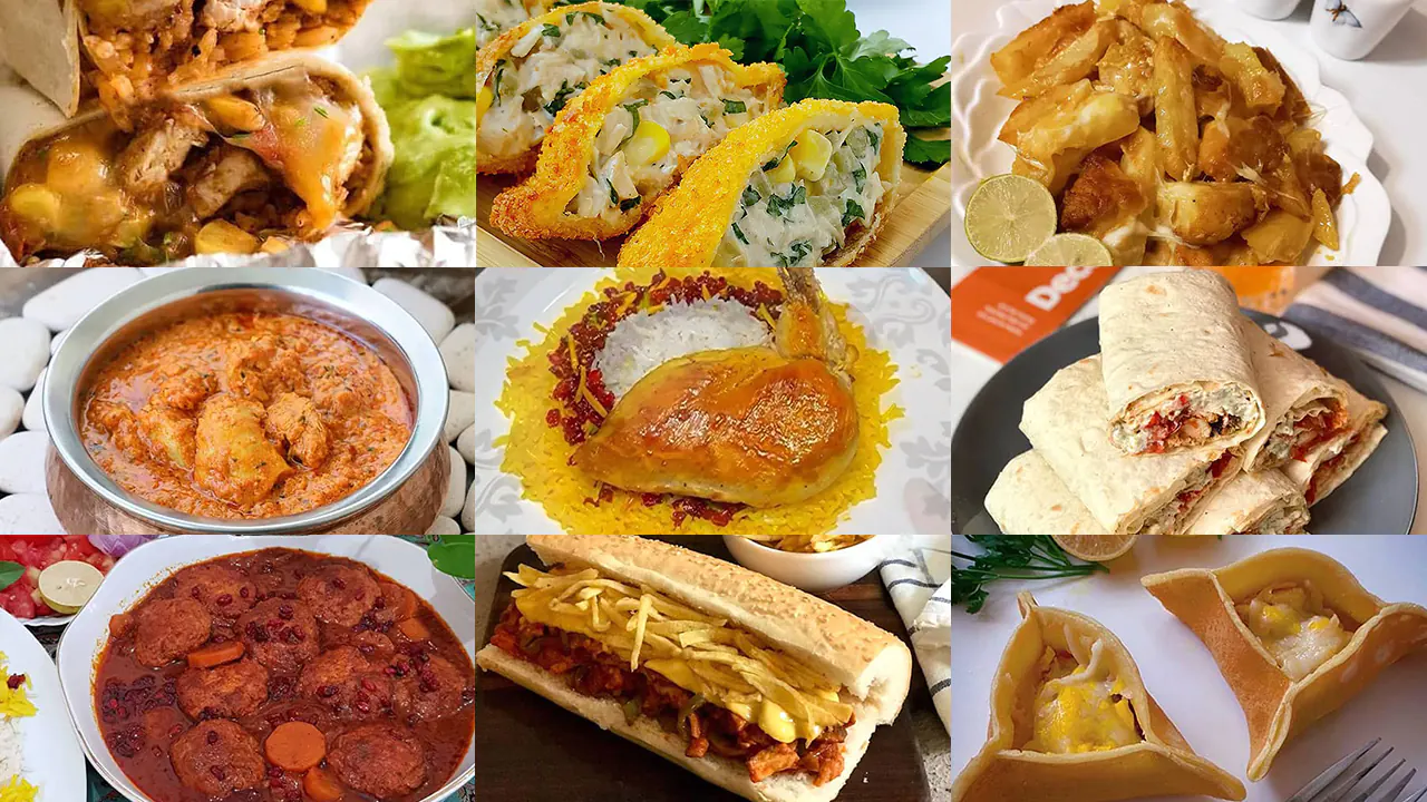 غذا با سینه مرغ