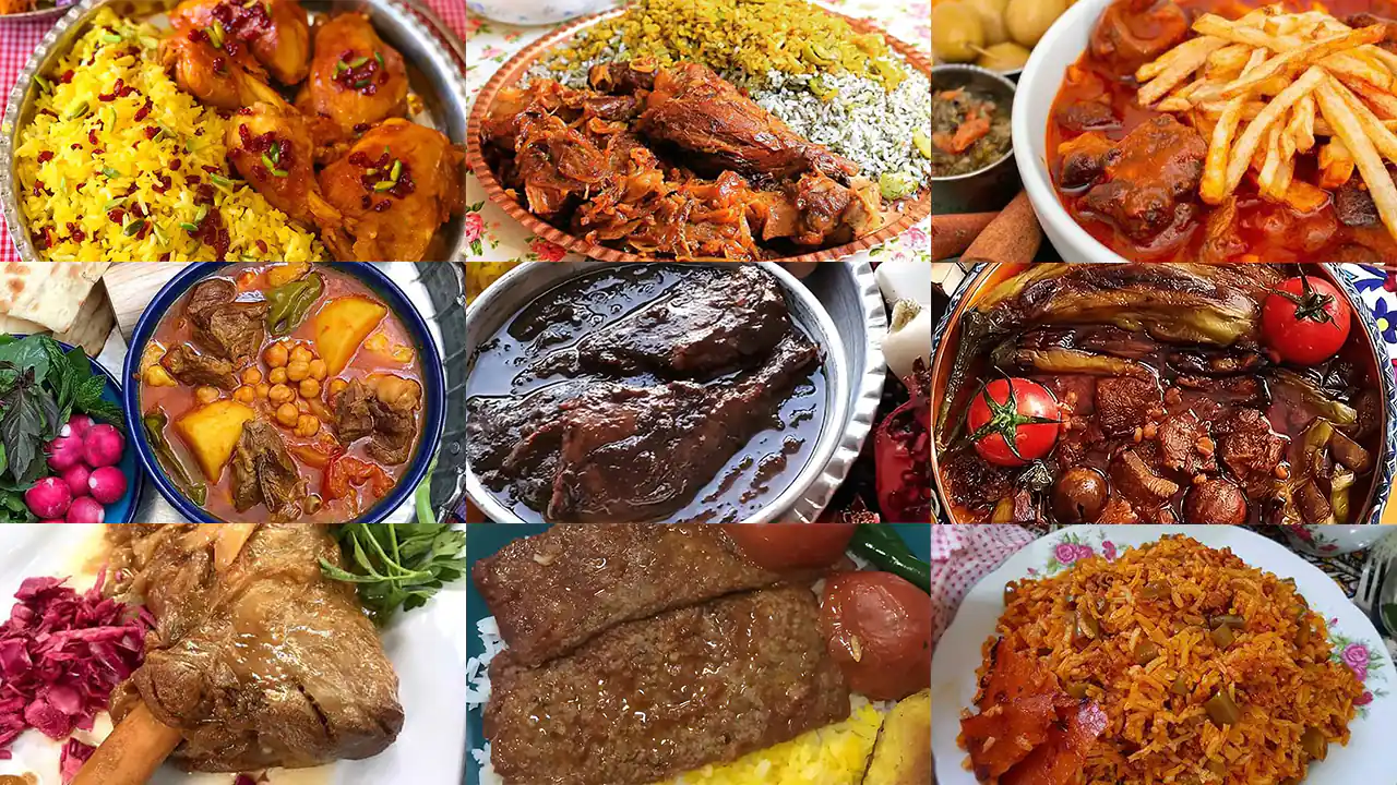 لیست آموزش طرز تهیه انواع غذاهای اصیل ایرانی