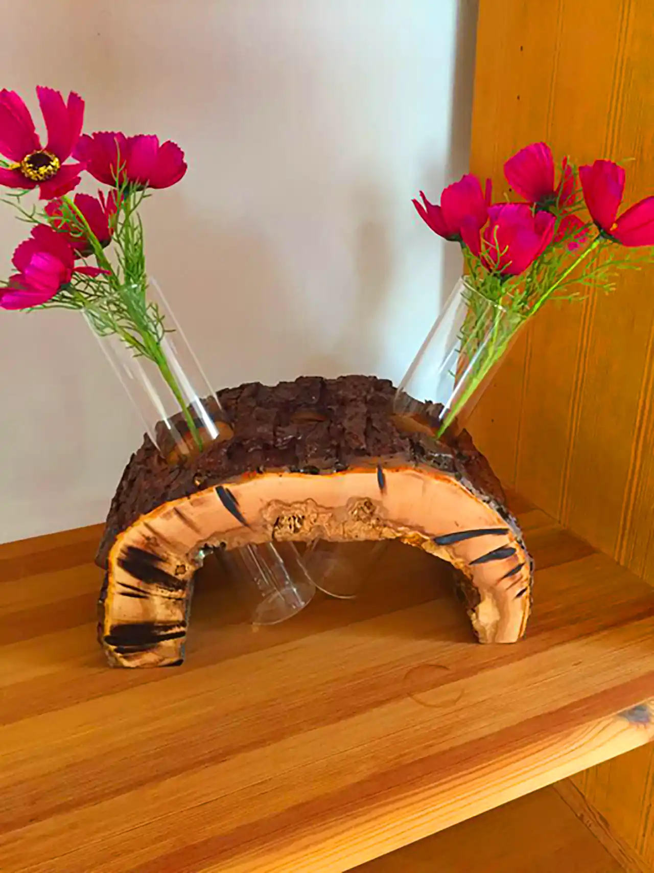 گلدان چوبی دکوری