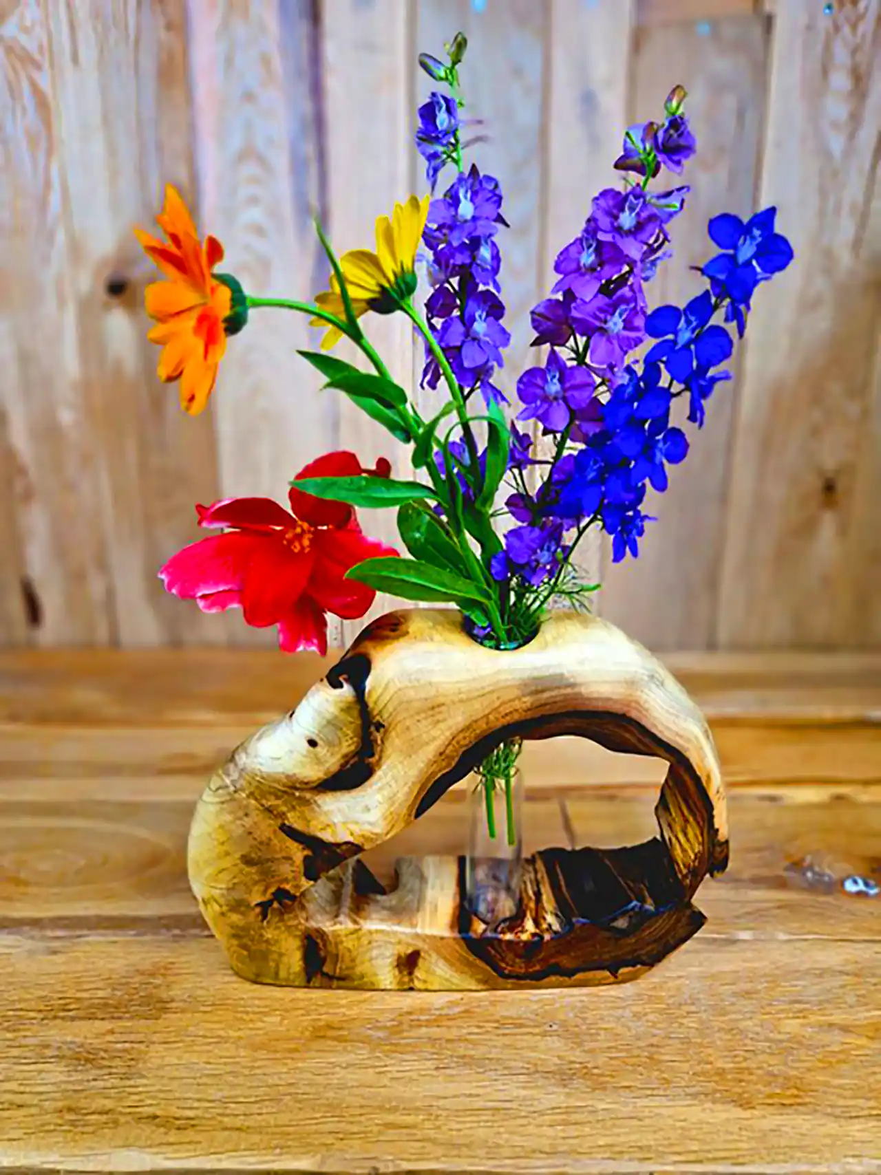 گلدان چوبی دکوری