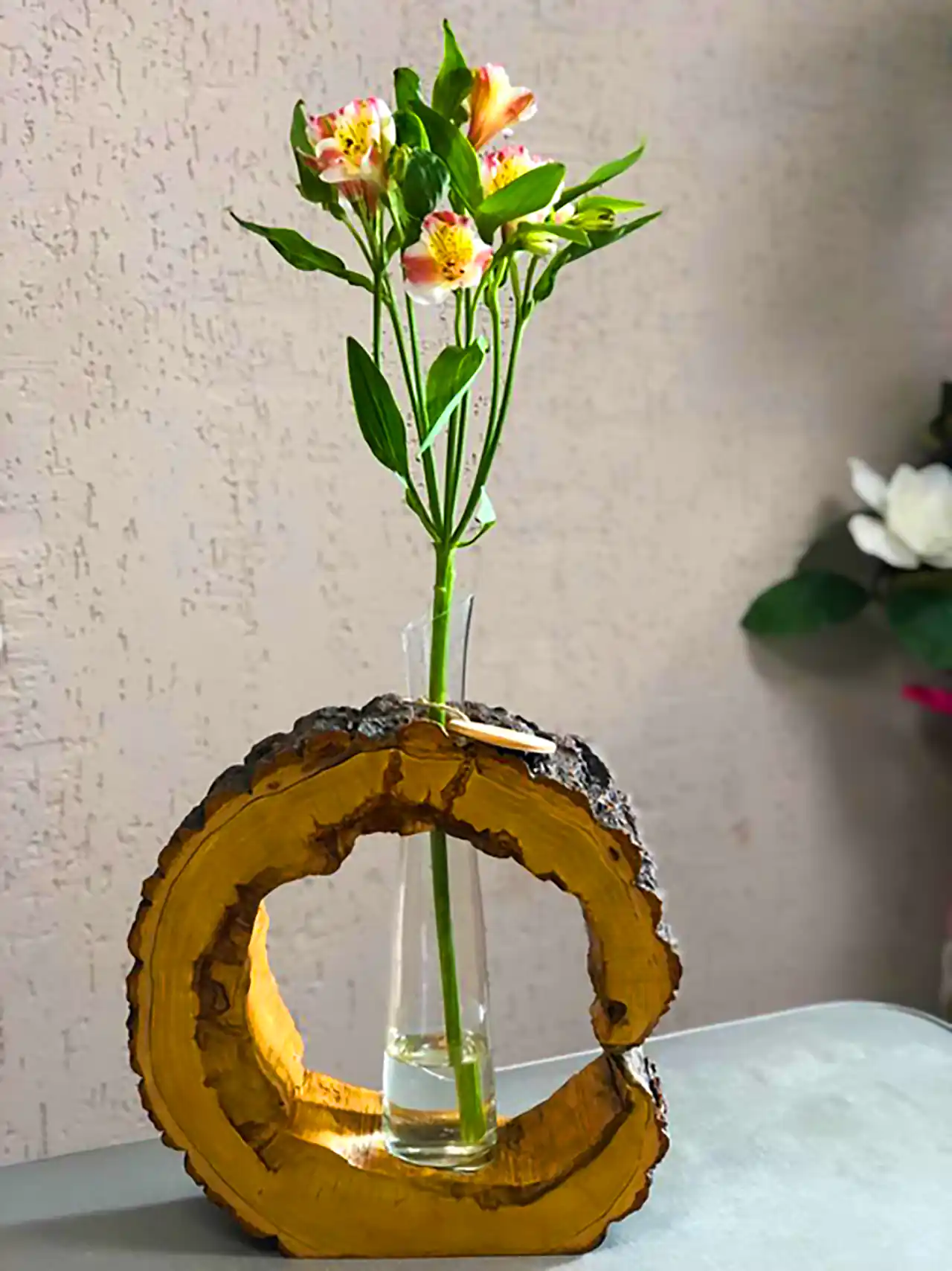 گلدان چوبی دکوری