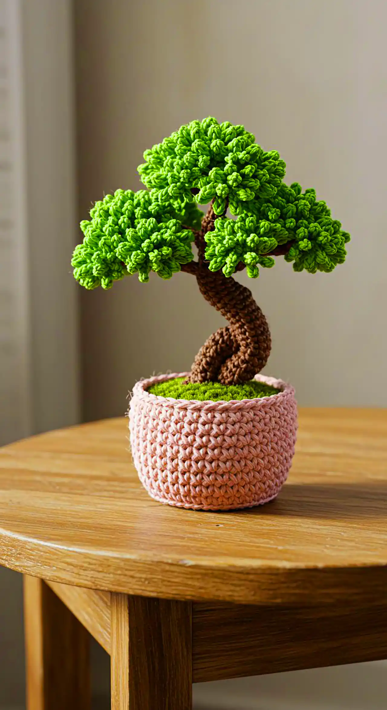 گلدان بنسای بافتنی