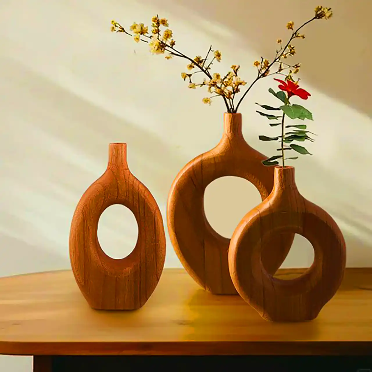 گلدان چوبی لوکس مینیمال