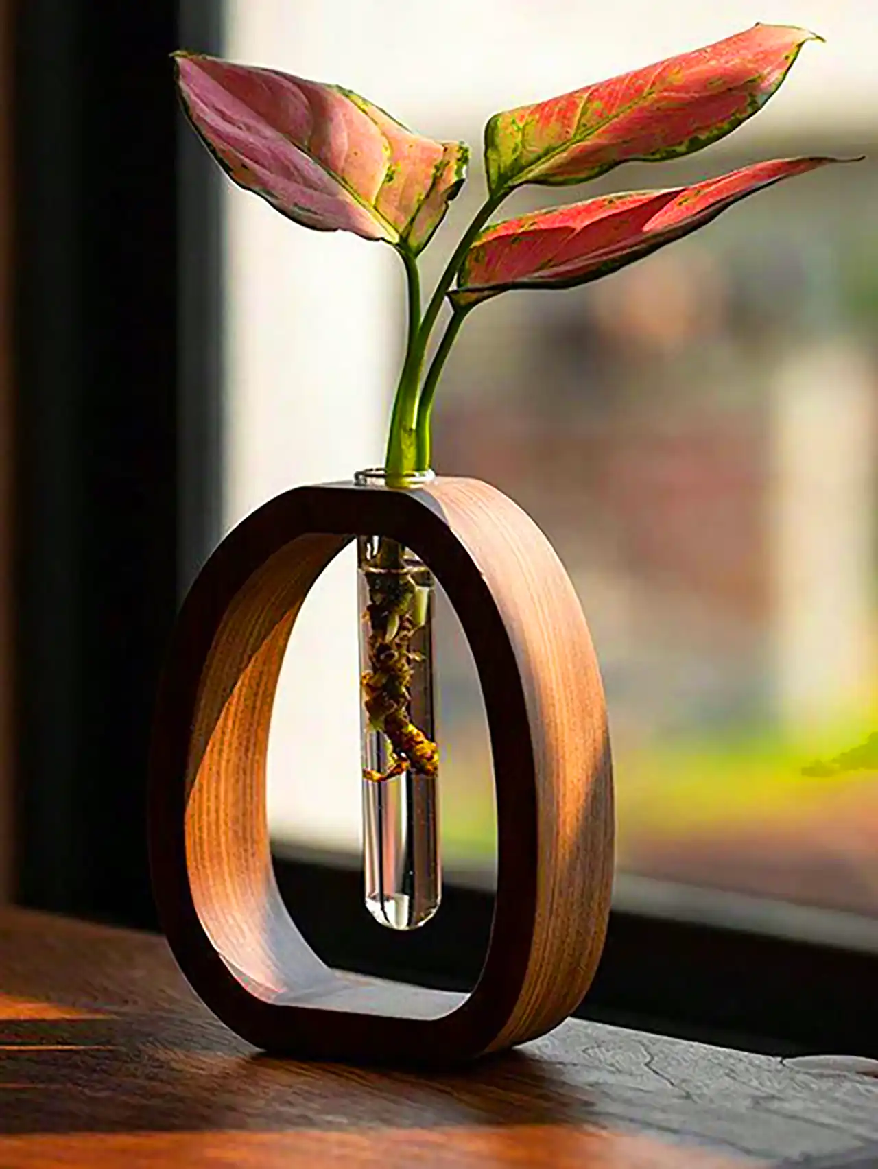 گلدان چوبی لوکس مینیمال