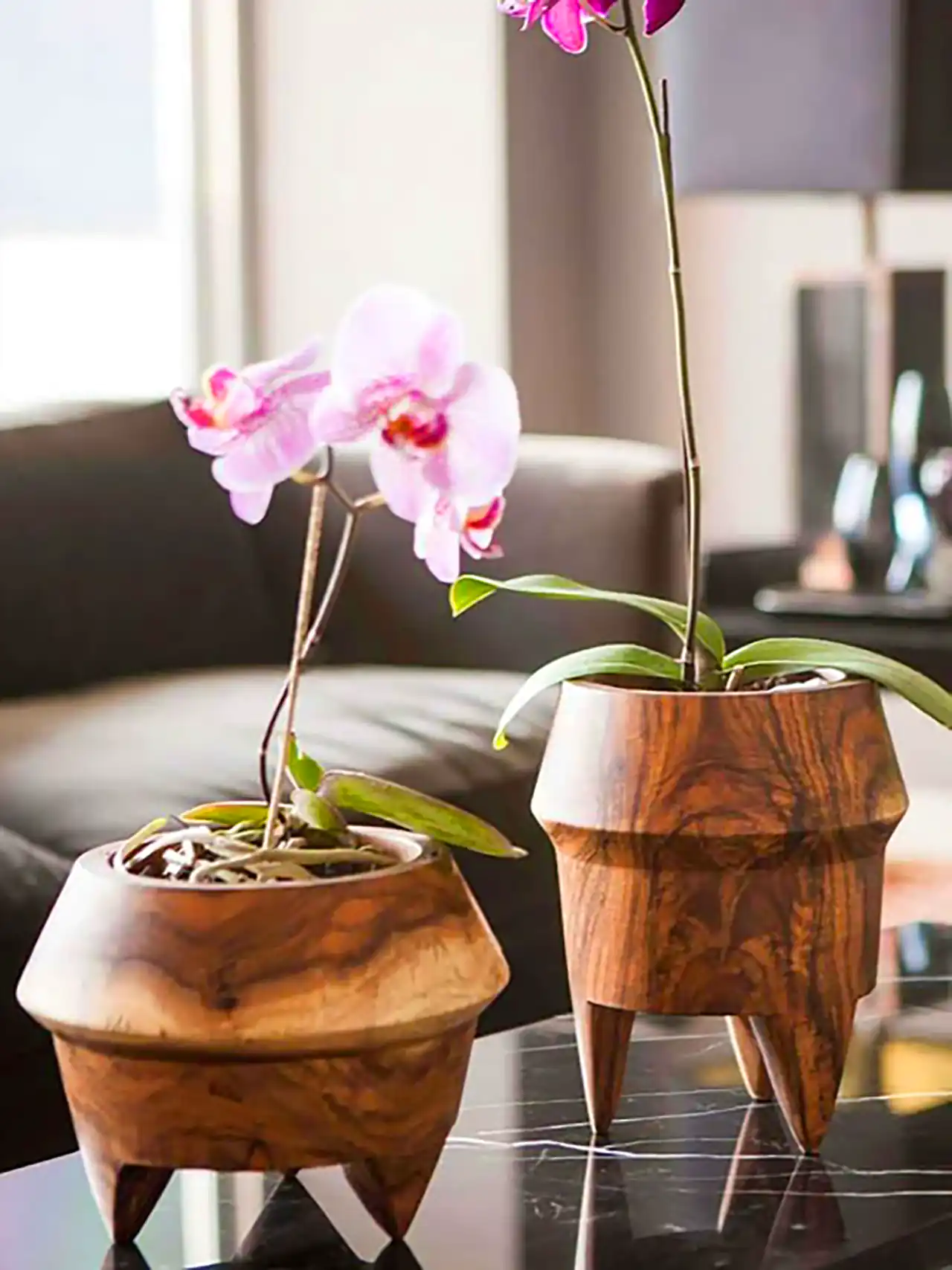 گلدان چوبی لوکس مینیمال