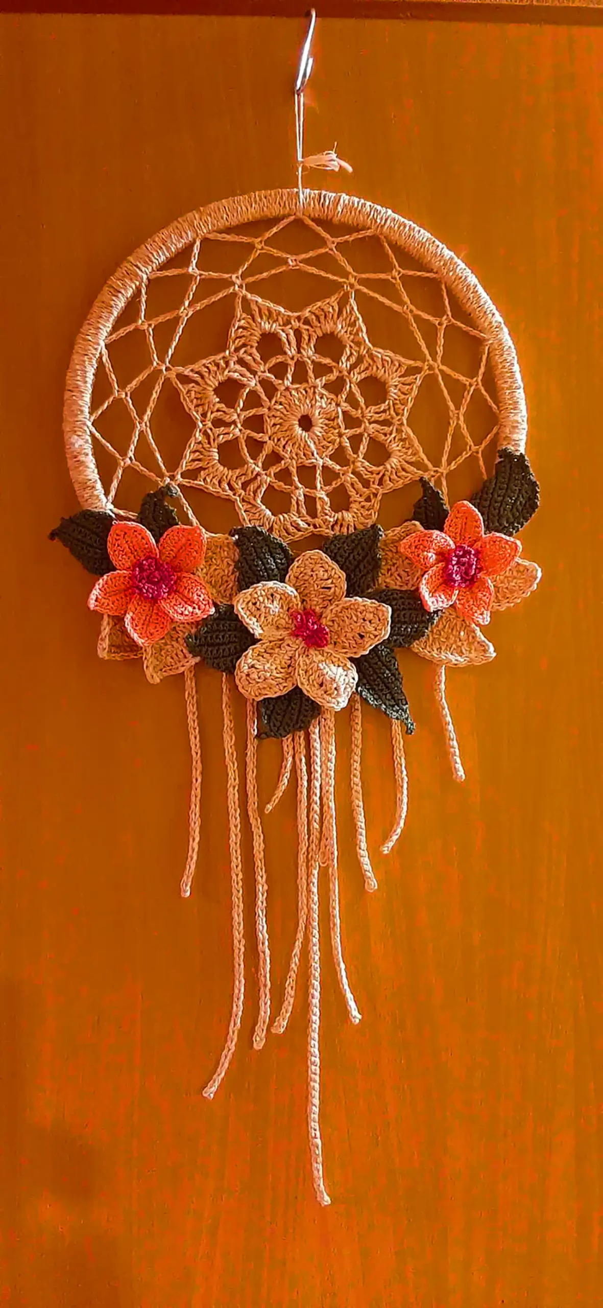 گلهای دکوری شیک بافتنی