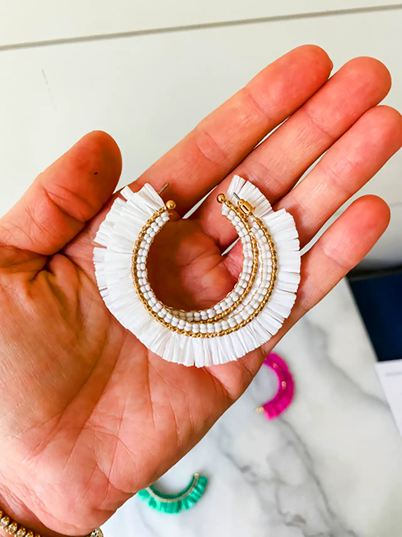 گوشواره منگوله ای آویز مدرن 