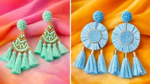 گوشواره منگوله ای آویز مدرن