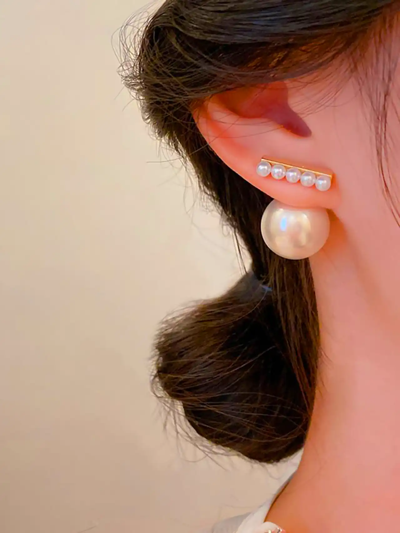 گوشواره مرواریدی فانتزی