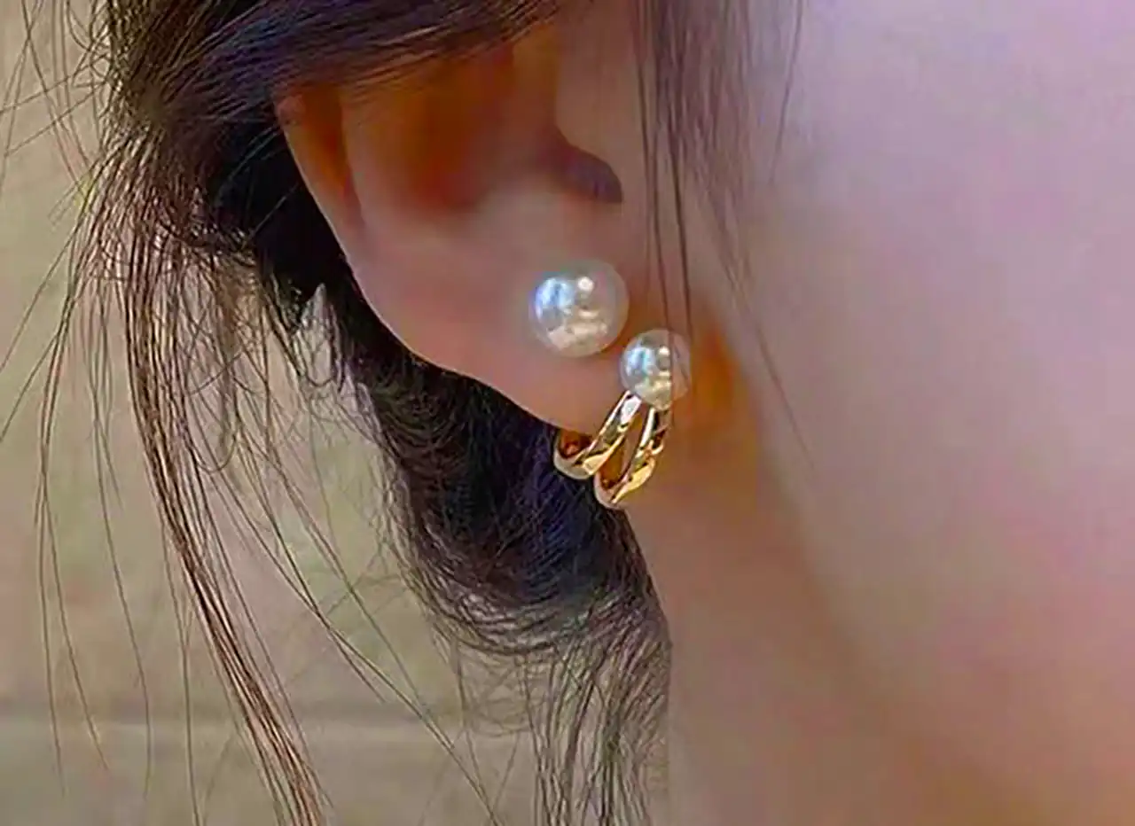 گوشواره مرواریدی فانتزی