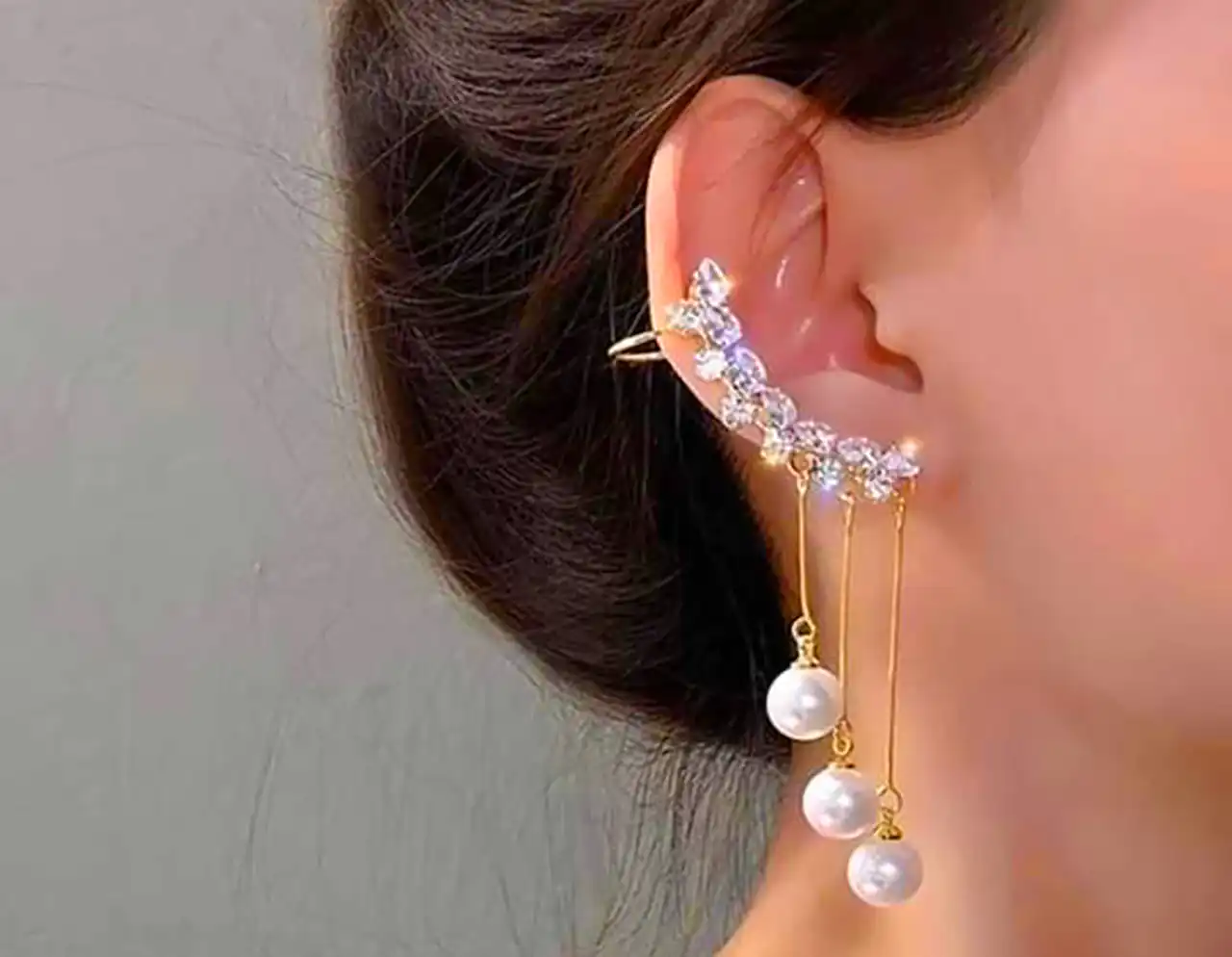 گوشواره مرواریدی فانتزی