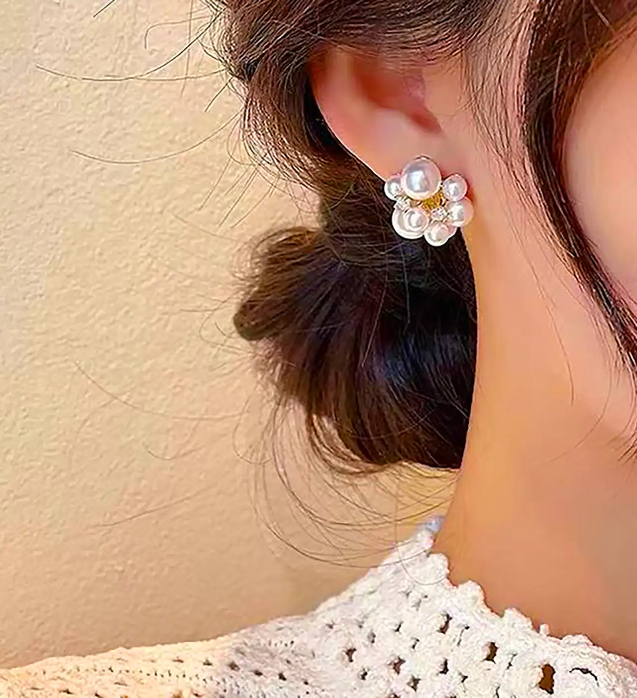 گوشواره مرواریدی فانتزی