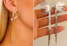 گوشواره آبشاری پروانه ای