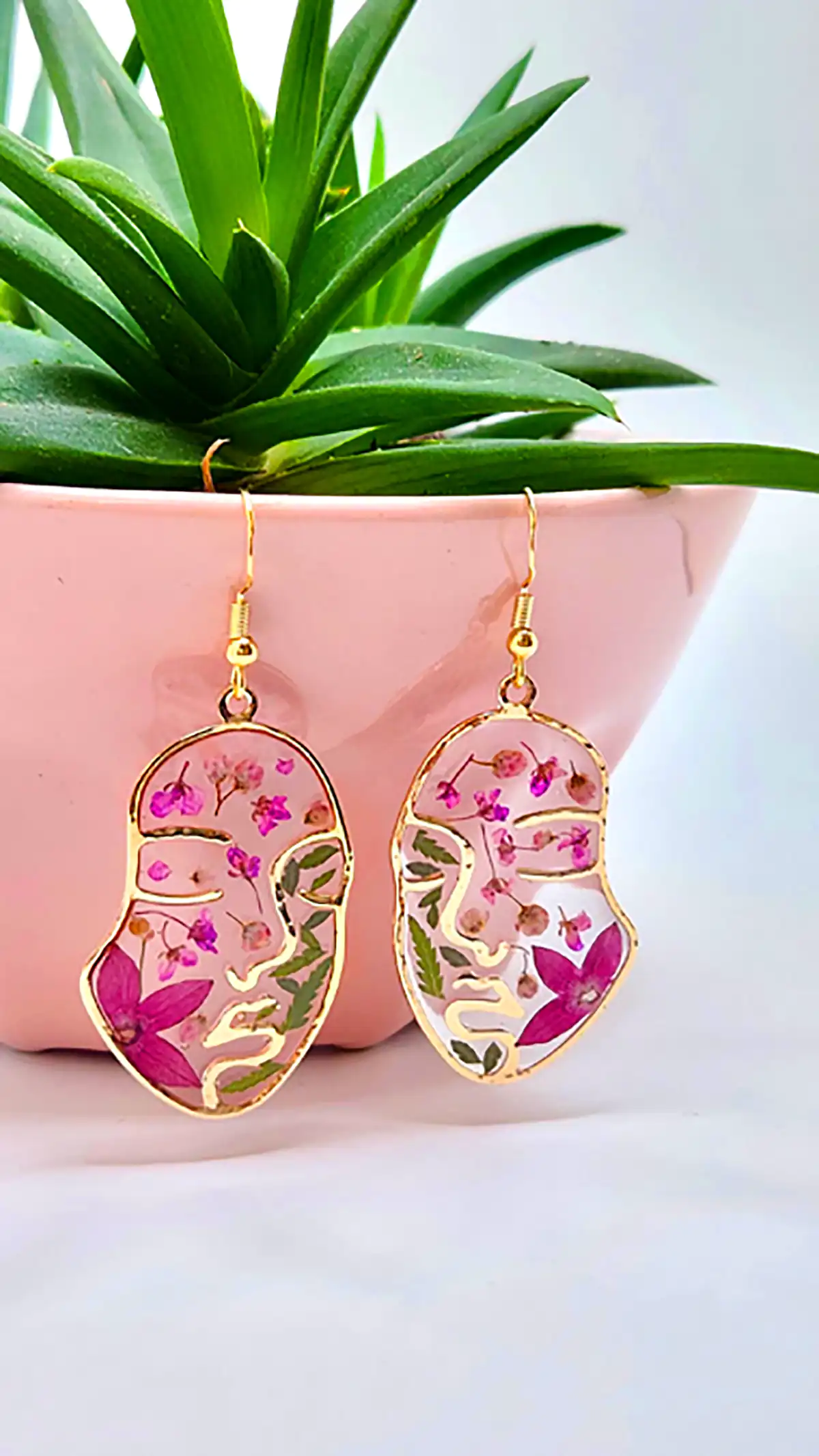 گوشواره دخترانه رزینی