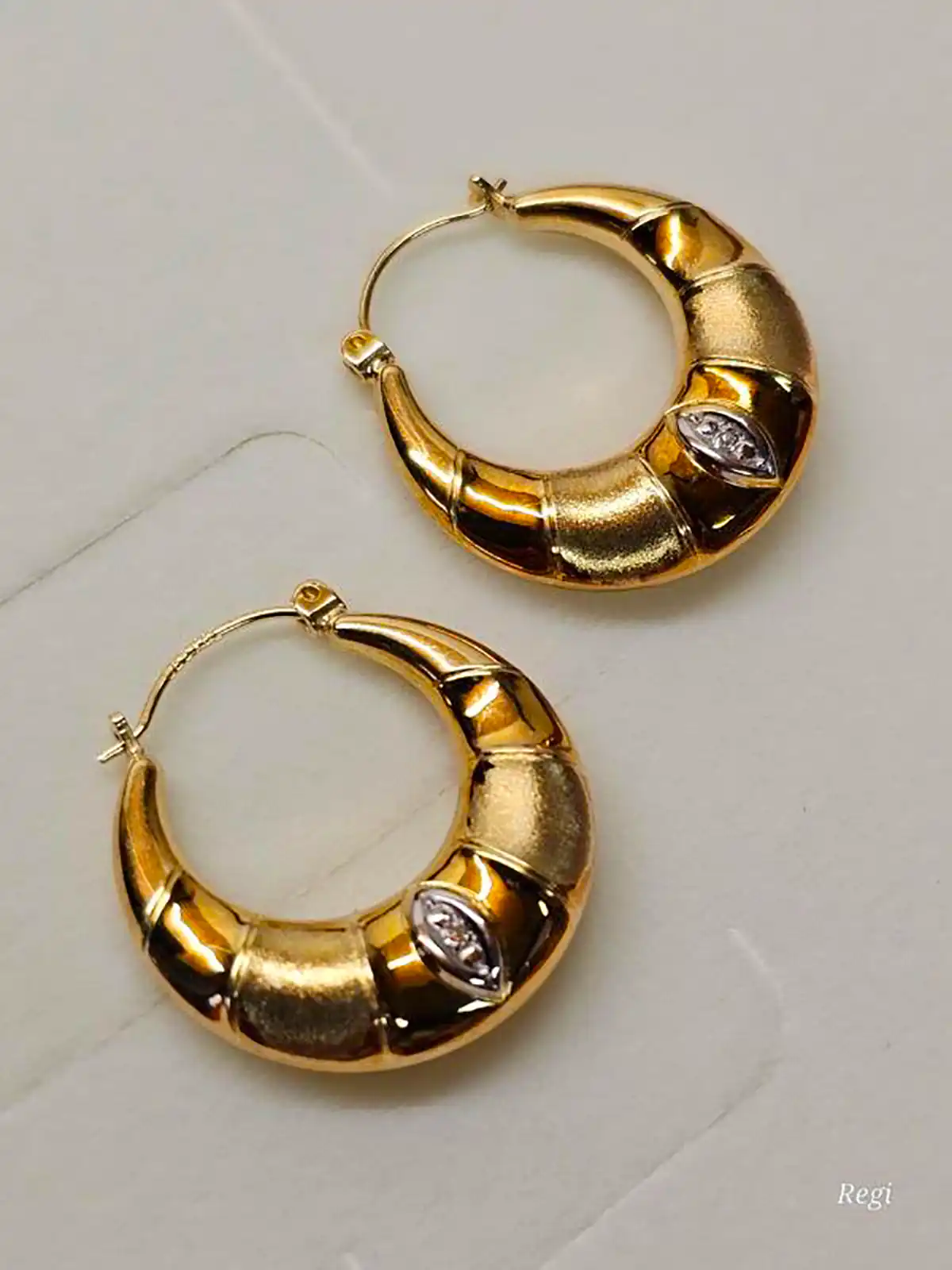 گوشواره حلقه ای طلا