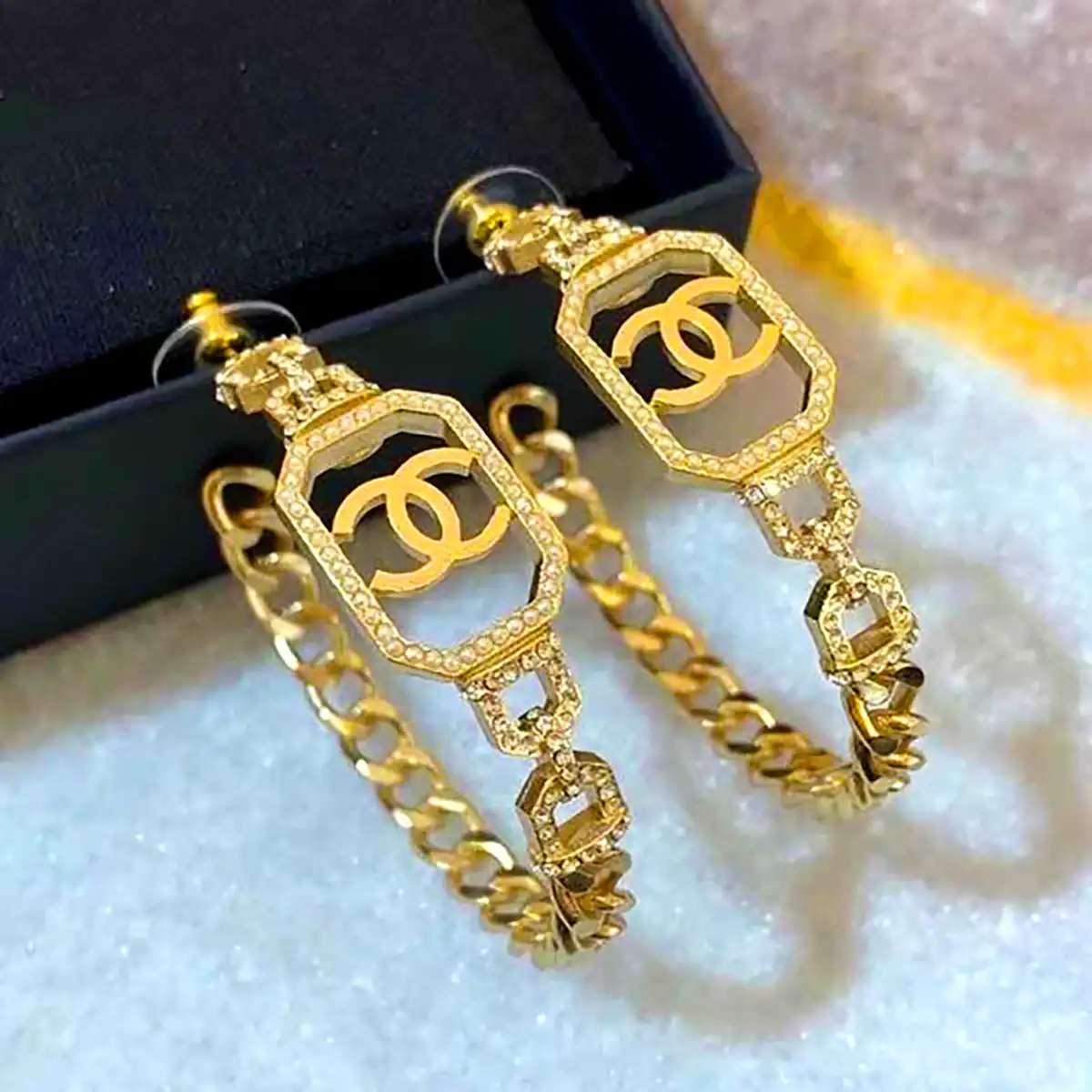 گوشواره حلقه ای طلای برند