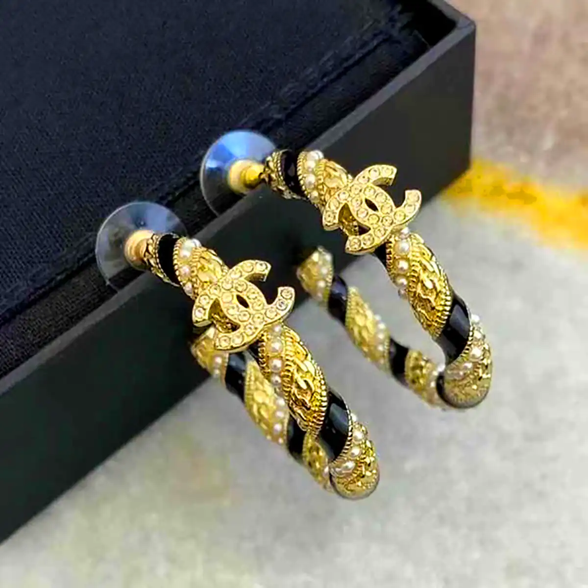 گوشواره حلقه ای طلای برند
