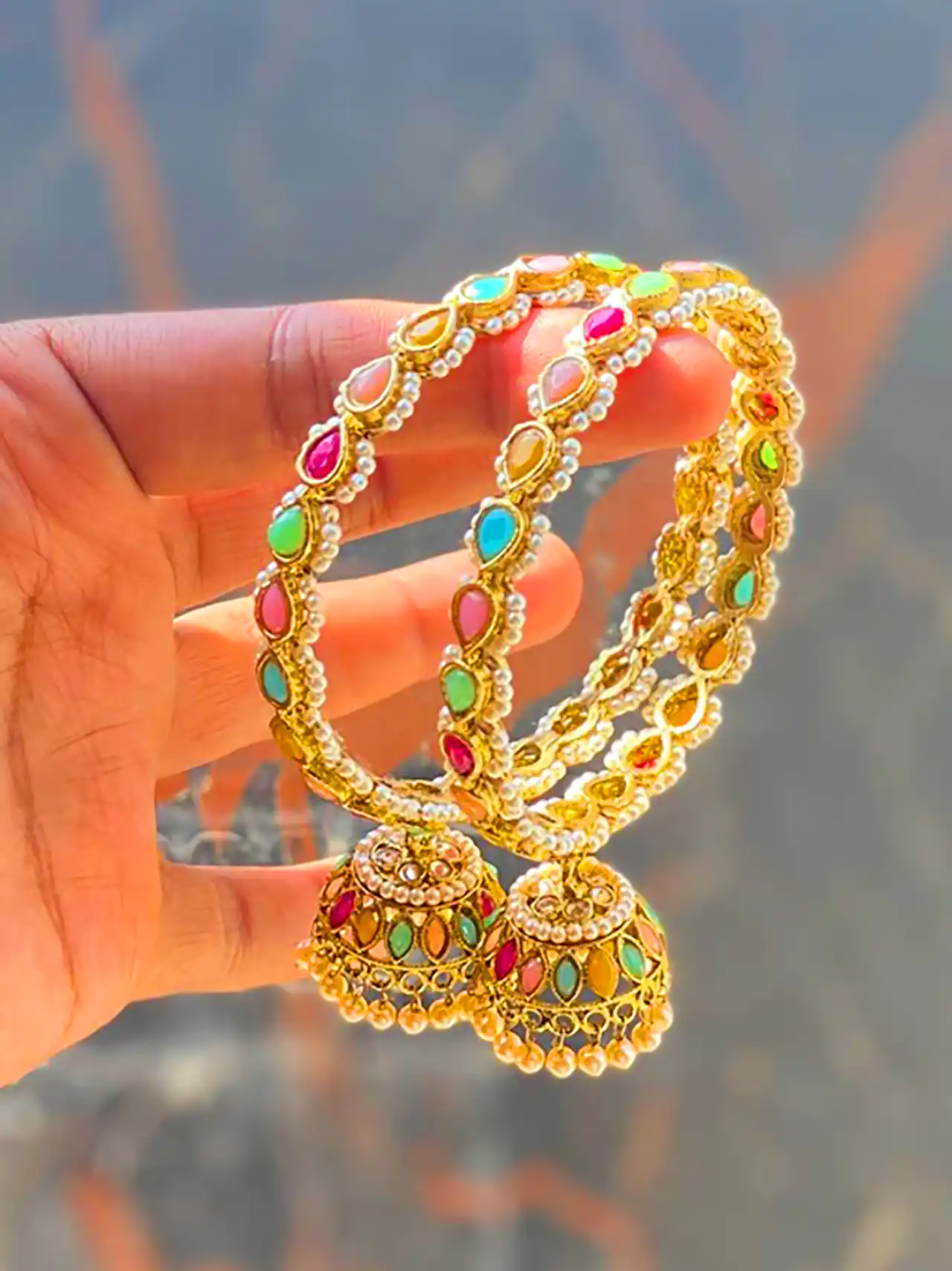 گوشواره هندی زیبا