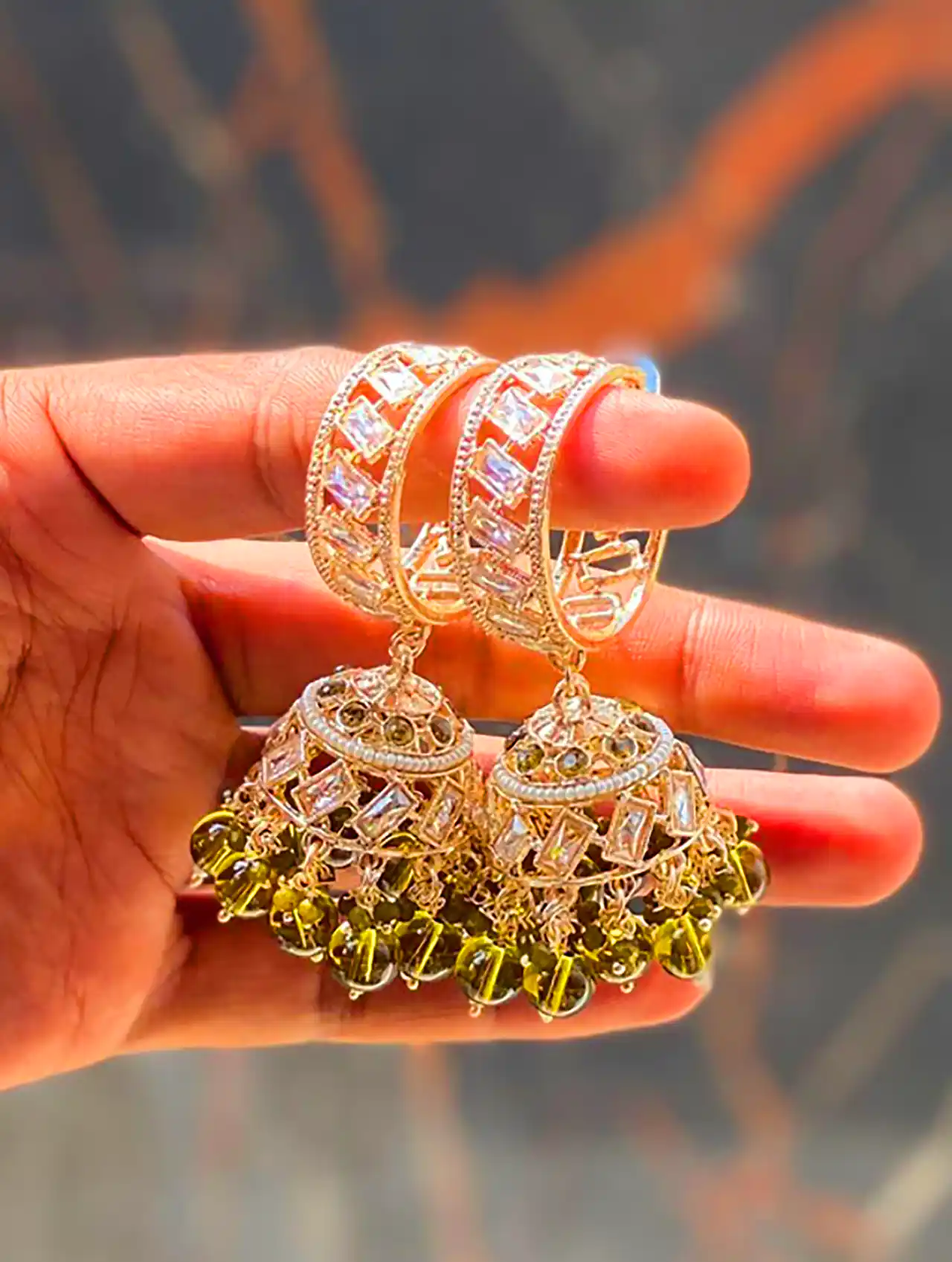 گوشواره هندی زیبا