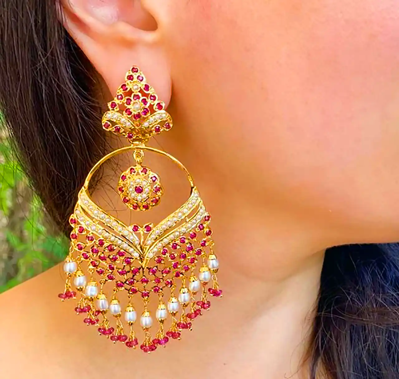 گوشواره هندی زیبا