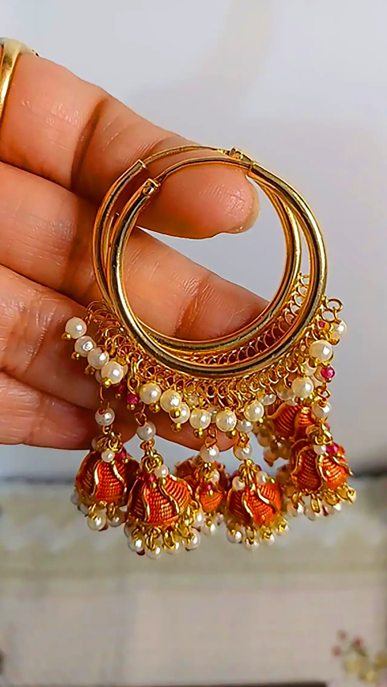 گوشواره هندی زیبا