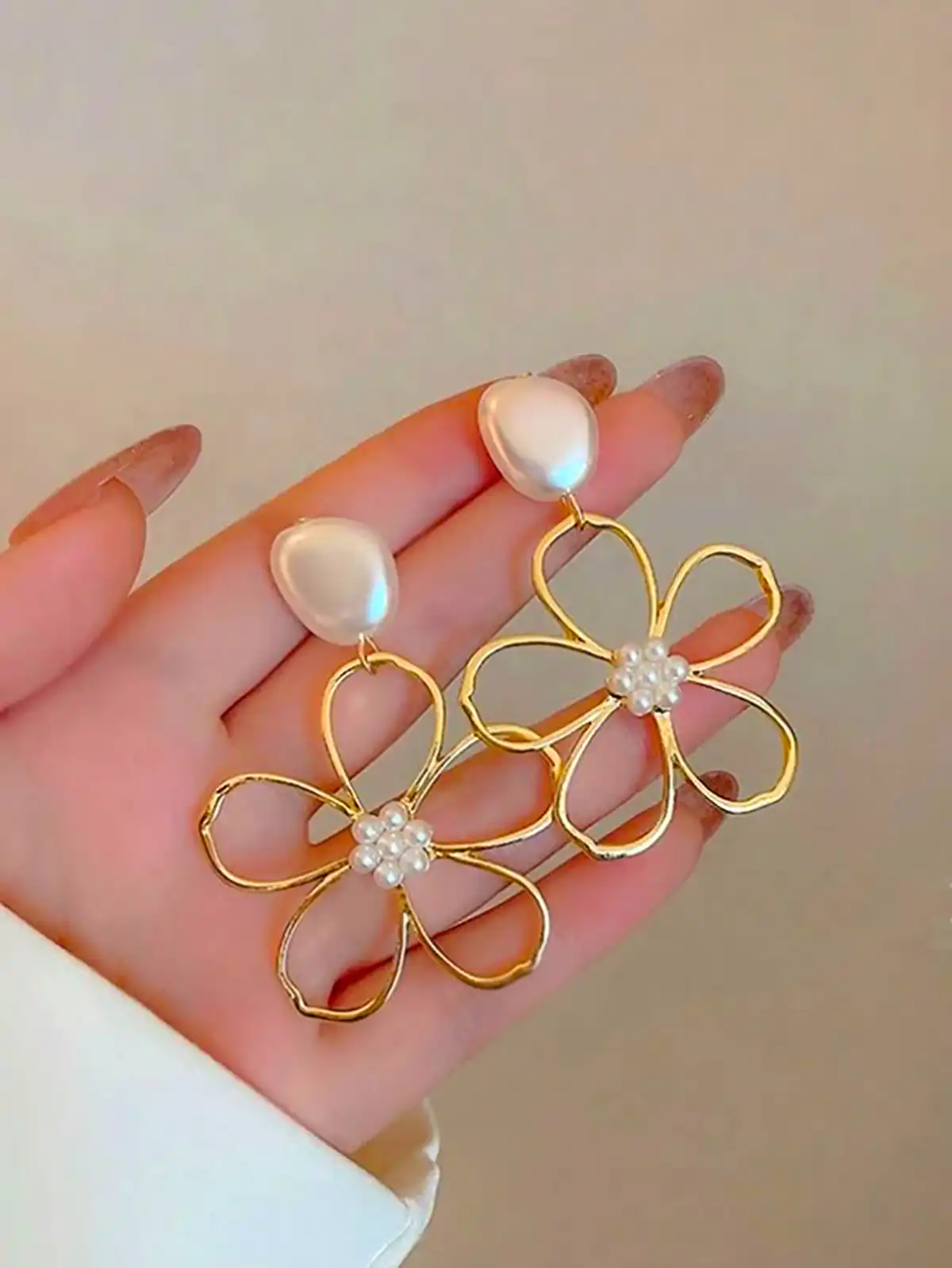گوشواره تینیجری مرواریدی
