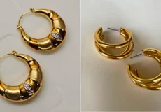 گوشواره حلقه ای طلا