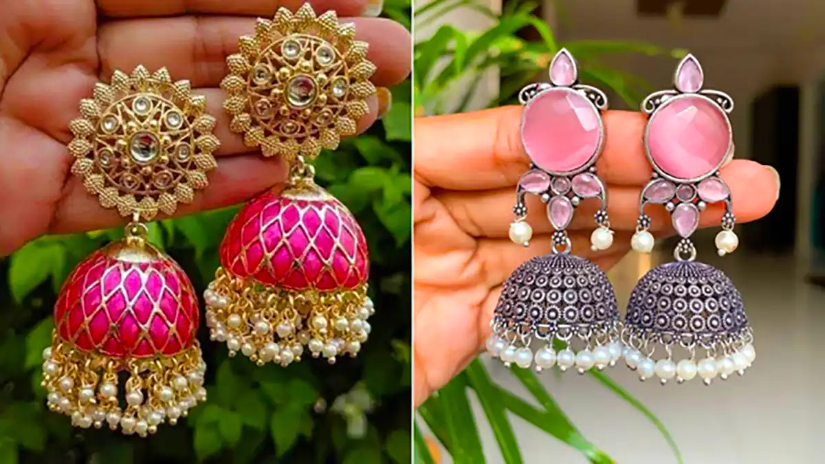 گوشواره هندی خوش رنگ